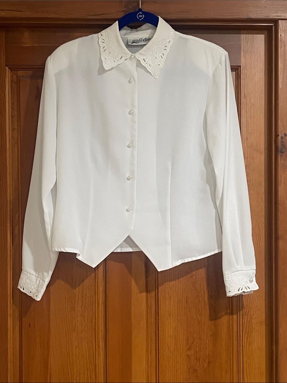 Vintage Yves St. Clair White Button-Up Blouse
